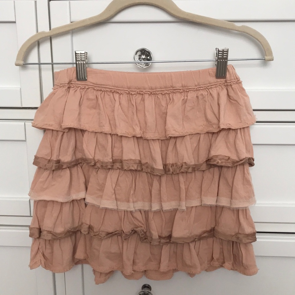 J.Crew Crewcuts Nude-pink Ruffle Skirt